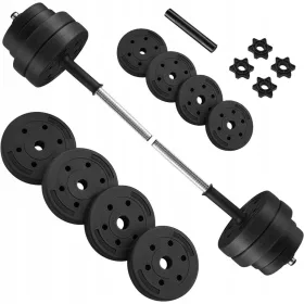  Ganterele reglabile acoperite/cauciucate Songmics 2x 15 kg