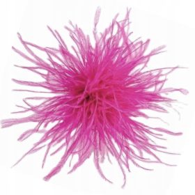  Brosa de amarant cu pene de strut marabu