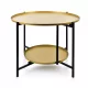  Masa Mondex Lucas rotunda 60,5 x 60,5 x 45 cm auriu
