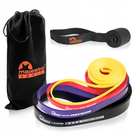  Banda de exercitii Majestic Sport 2-39 kg 4 buc.