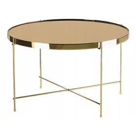  Masuta de cafea rotunda Beliani 63 x 63 x 38cm auriu