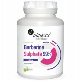   Supliment Berberină Sulphate 99% 400mg Aliness 60 Capsule - Stil de Viață Sănătos