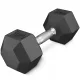  Haltere fixe acoperite/cauciucate 4FIZJO 1x 10 kg