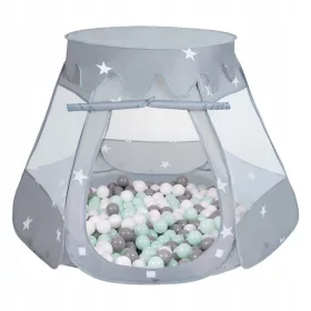  Selonis NZ-48-GREY Ball Cort 105x90 cm gri + 100 bile