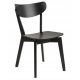  Scaun Actona, lemn, negru, 1 buc.