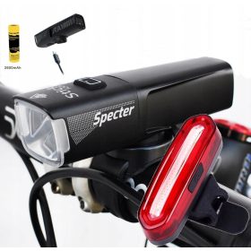    Iluminare biciclete Spectre STICK baterie 1000 lm + Iluminare biciclete Spectre YQ-Y19 baterie 120 lm