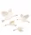  Decoratiuni de perete GÂTE DE LEMN 4 buc decor HIT