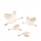  Decoratiuni de perete GÂTE DE LEMN 4 buc decor HIT