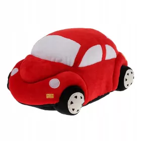    Mașină de pluș din desene animate pentru bebeluși Jucărie băiat fată Cadouri Roșu