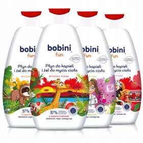  Gel de spalat lichid de baie Bobini pentru copii 4 pachete