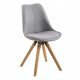  Scaun Actona, stofa, nuante de gri, 1 buc.