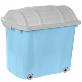    CONTAINER DE JUCĂRIE CUTIE MARE DE SINE ORGANIZATOR PLASTIC PE ROȚI