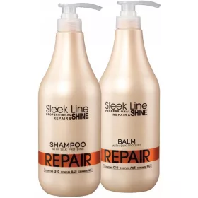  Șampon reparator Stapiz sleek line 1L + balsam 1L