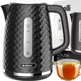    Fierbător electric Petra PT3864BLKVDEEU10 2200 W 1,7 l negru