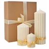 Set de 3 lumânări decorative din ceară de soia Noble
