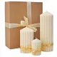 Set de 3 lumânări decorative din ceară de soia Noble