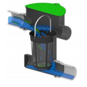  Rezervor apa de ploaie 20 l 50 x 47 cm negru