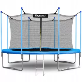    TRAMPOLIN DE GRADINA 13ft/404cm cu plasa interioara si scara NEO SPORT
