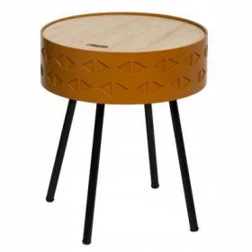    Masa rotunda Atmosphera 38,5 x 38,5 x 45,5 cm nuante de maro, pin