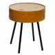  Masa rotunda Atmosphera 38,5 x 38,5 x 45,5 cm nuante de maro, pin