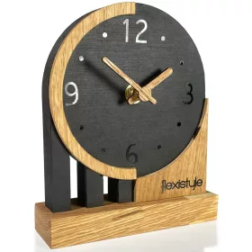  Ceas de masa FLEXISTYLE negru 13cm