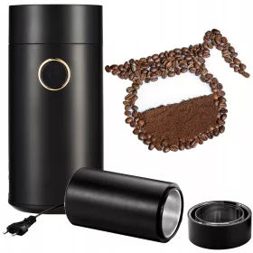    Rasnita electrica cu suflare, rasnita puternica de cafea neagra 160 W, neagra