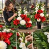 Aranjament funerar Skamvit cu buchet pentru vază, 2 piese