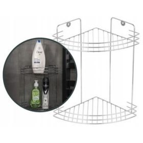  Raft de baie cromat coltar pentru dus