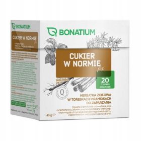  Bonatium Cukier w Norma, ceai de plante fix, 20 plicuri