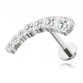  CERCEL SILVER HELIX TITANIUM LABRET 1.2/7