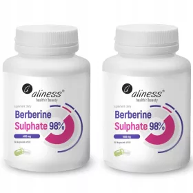   Supliment Alimentar Aliness Berberină Sulfat 98% 400 mg - 60 Capsule Vegetariene