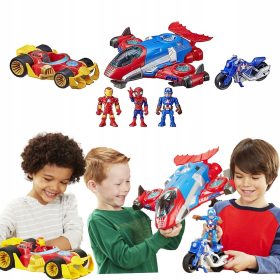  Hasbro - Pachet multiplu de vehicule Marvel Super Hero