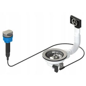    Scurgere pentru chiuvete cu diametrul orificiului de 90 mm cu control