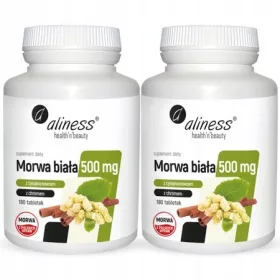   Supliment Aliness Morwa Biała cu Scorțișoară și Crom - 180 Tablete
