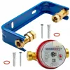Contor de apă caldă Maddalena DN15 cu suport, Q3 2,5 m³/h