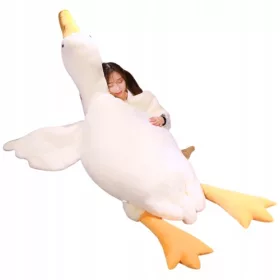    PERNĂ MASCOTĂ, GAȘĂ, JUCĂRIE DE PLUș, Gâscă, RĂȚĂ, MARE 190 CM