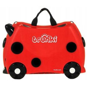  Trunki valiză copii 18 l negru, Nuanțe de roșu