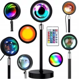    Lampa proiector Mik-Star neagra + TELECOMANDA MIK-STAR 24 BUTONE