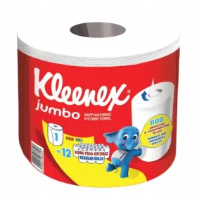  KLEENEX Jumbo Prosop de hârtie, 2 straturi, 600 de coli