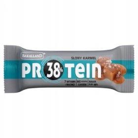    Baton proteic Bakalland Protein, un amestec de proteine vegetale si animale, 35 g, caramel sarat