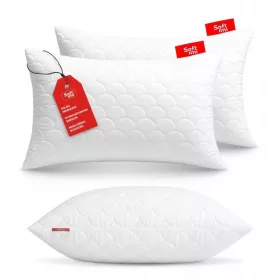 Două perne Softimi 50 × 70 cm cu umplutură de silicon