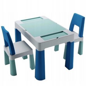    Set mobilier Tega Baby Teggi Multifun, gri si albastru, 3 piese.