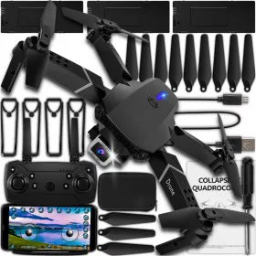    DRONE E95 PRO 2 CAMERE WIFI HD JUCĂRIE Hovering 350m TELECOMANDĂ
