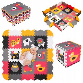  Covoraș educațional Humbi 3433 Animale 95x95 cm 9 buc