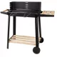  GRĂTAR PORTAT DE GRADINA CU 2 RAFTURI PE ROTI BBQ 49 x 28 cm
