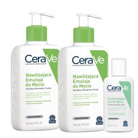   Set CeraVe: Emulsii Hidratante de Curățare și Gel Cadou, 236ml + 88ml