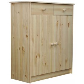  Comodă Alpherats Björbo 78 x 35 x 89cm alb - pin mat