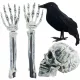  CRANIU ARTIFICIAL CU MÂINILE ÎNCĂRATE DIN Pământ HALLOWEEN