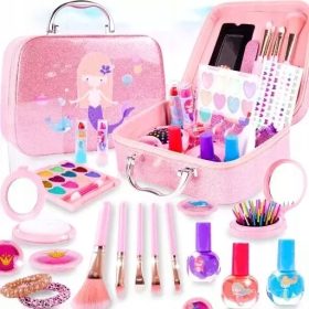    CUTIE DE COSMETICE SET DE MACHIAJ PENTRU COPII UNGHII SIRENETA