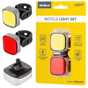  Lampa pentru bicicleta Rebel URZ3492 baterie 70 lm